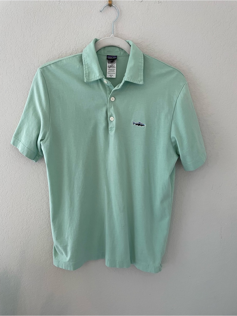 Patagonia Mens Polo Short Sleeve Organic Cotton Tshirt XS
